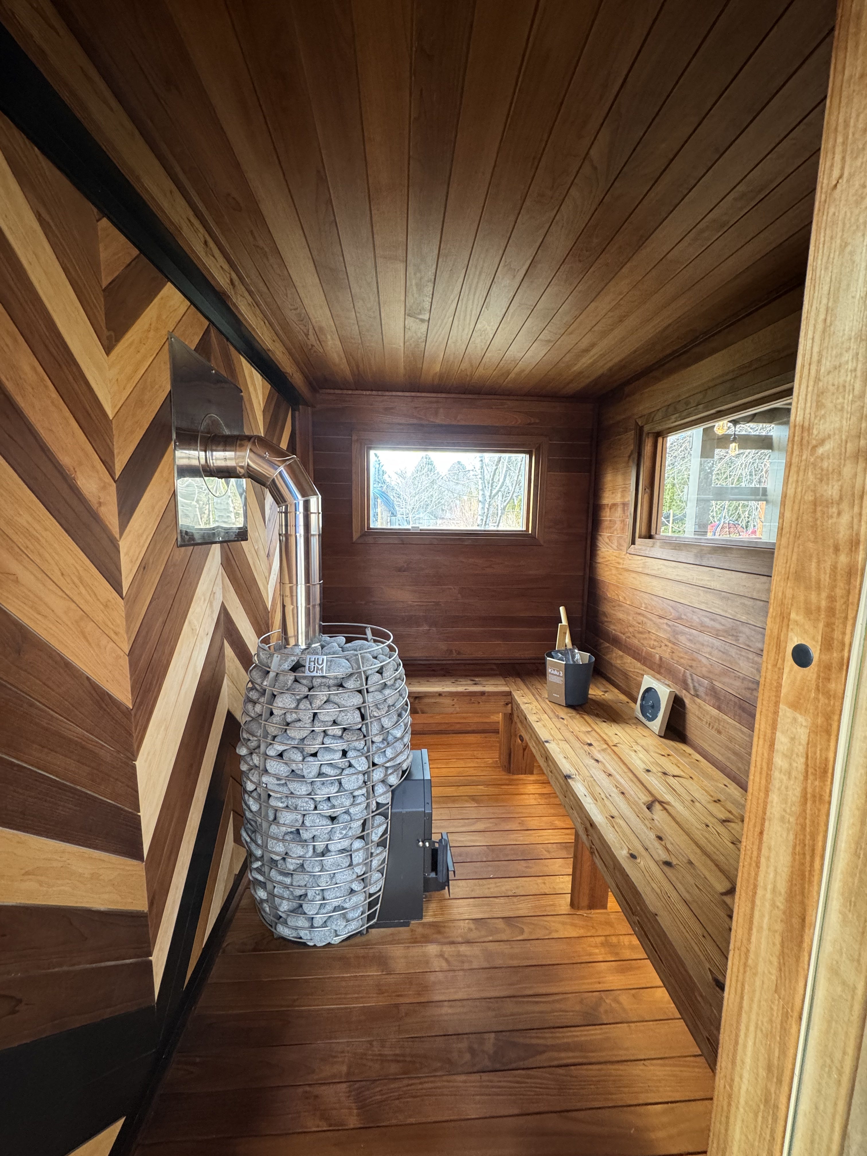 Western Sol custom sauna build