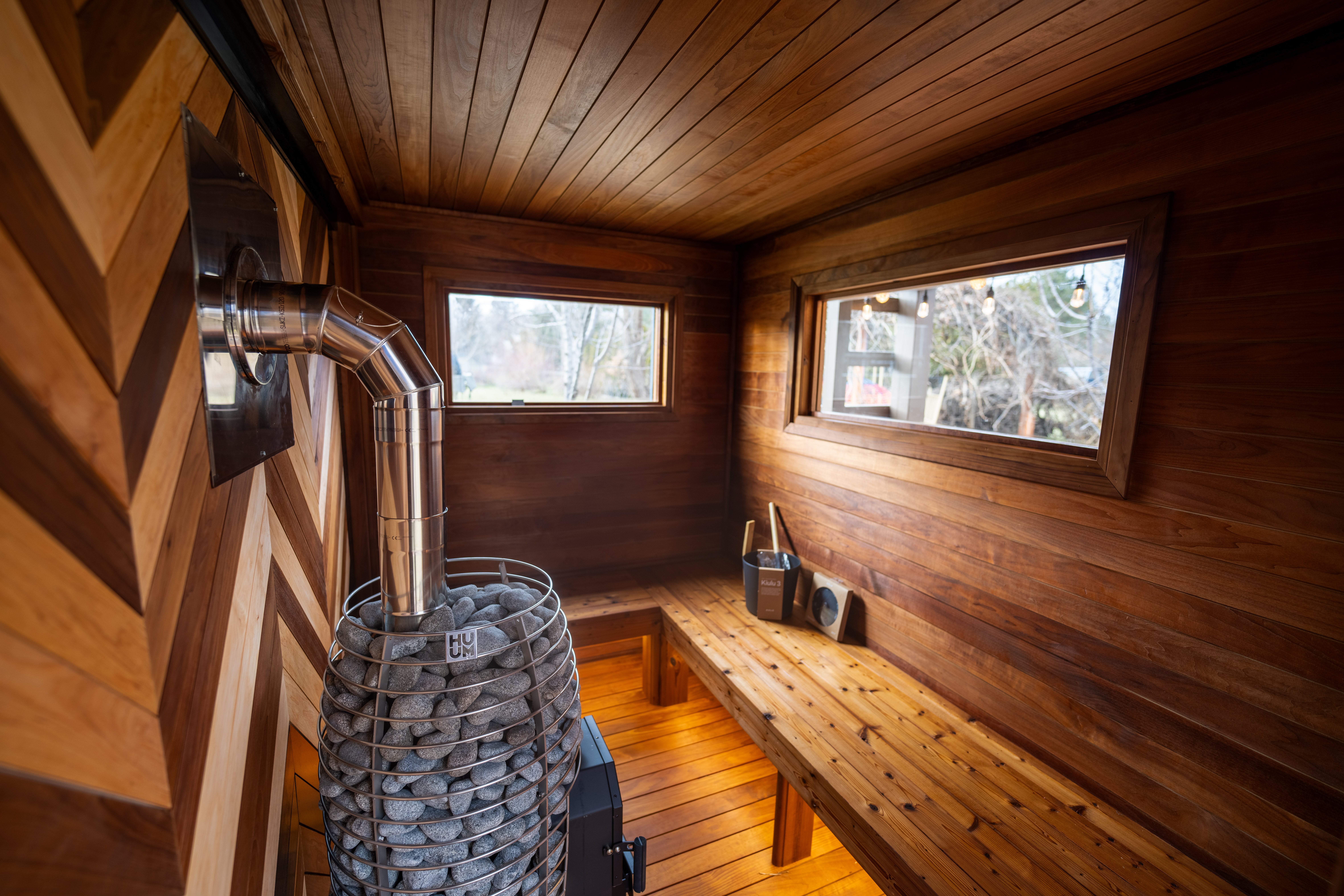 Western Sol custom sauna build