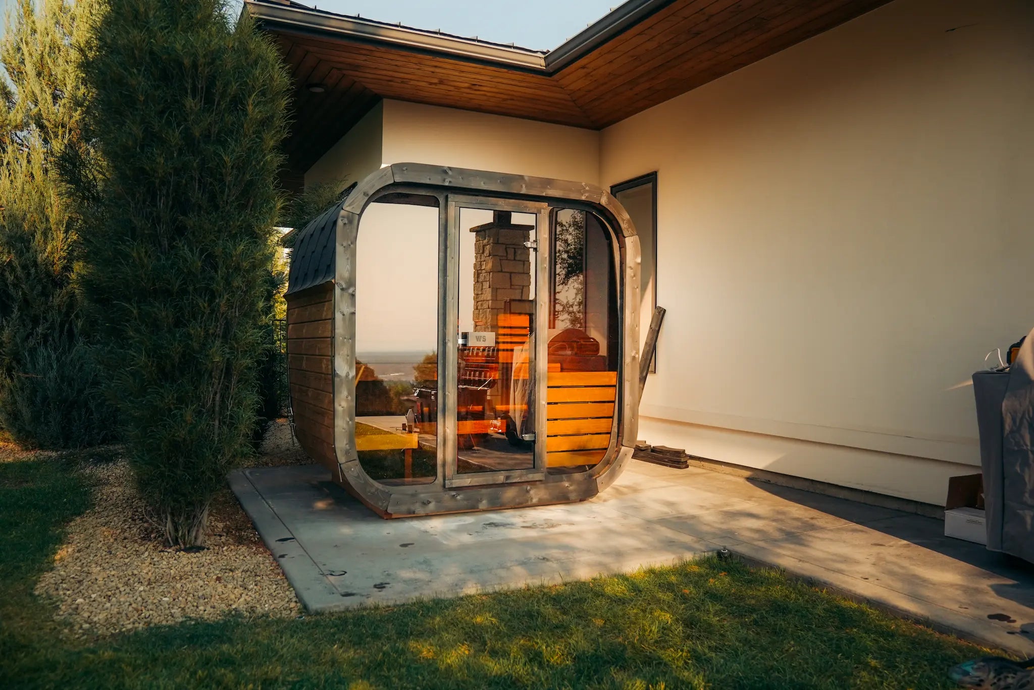 Detailed view highlighting the premium materials and artisan precision that set Western Sol saunas apart